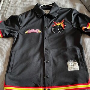 The Hundreds Mitchell and Ness shooting shirt